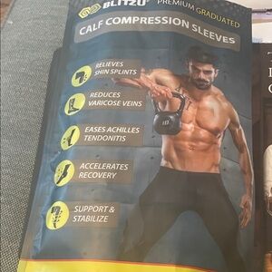 Blitzu Calf Compression Sleeves